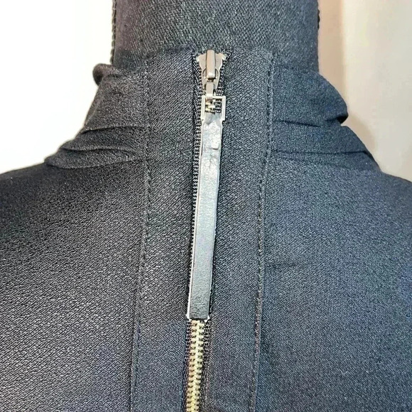 Helmut Lang Women’s Sleeveless Front Draped Lined Top Tunic with Zip Back Black - Picture 10 of 16